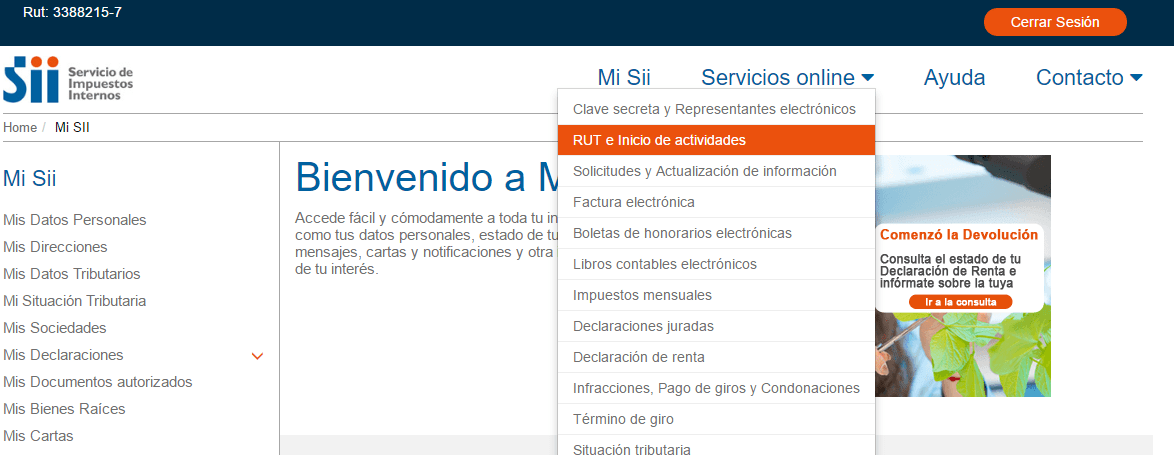 Guía para obtener Rut de empresa en SII.CL 1.0