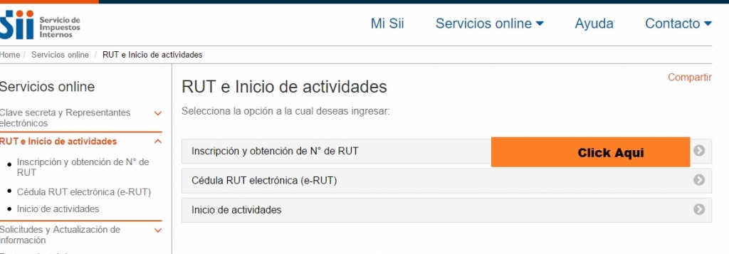 Guía para obtener Rut empresa en SII.CL 2.0