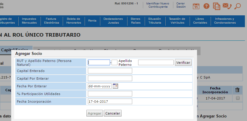 Guía para obtener Rut de empresa en SII.CL 3.3