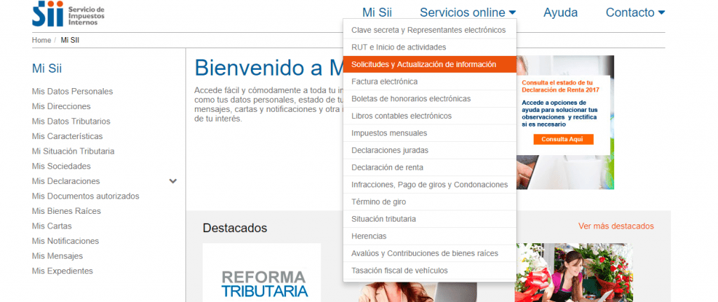 agregar sucursales en sii 2