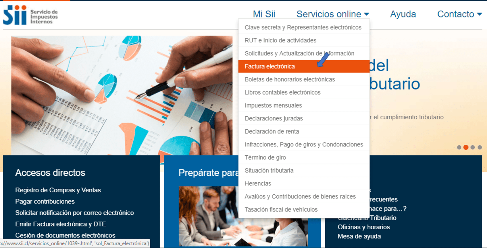 Acuse de recibo Facturación electrónica f29 paso 1